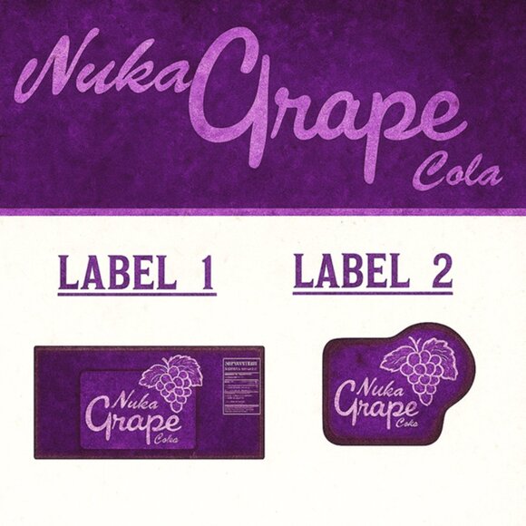 Fallout 4 Nuka Cola Grape Bottle Keychains - 3.5inch Gaming Keychain - Picture 11 of 11